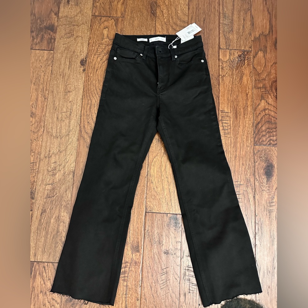 Crop flared jeans
